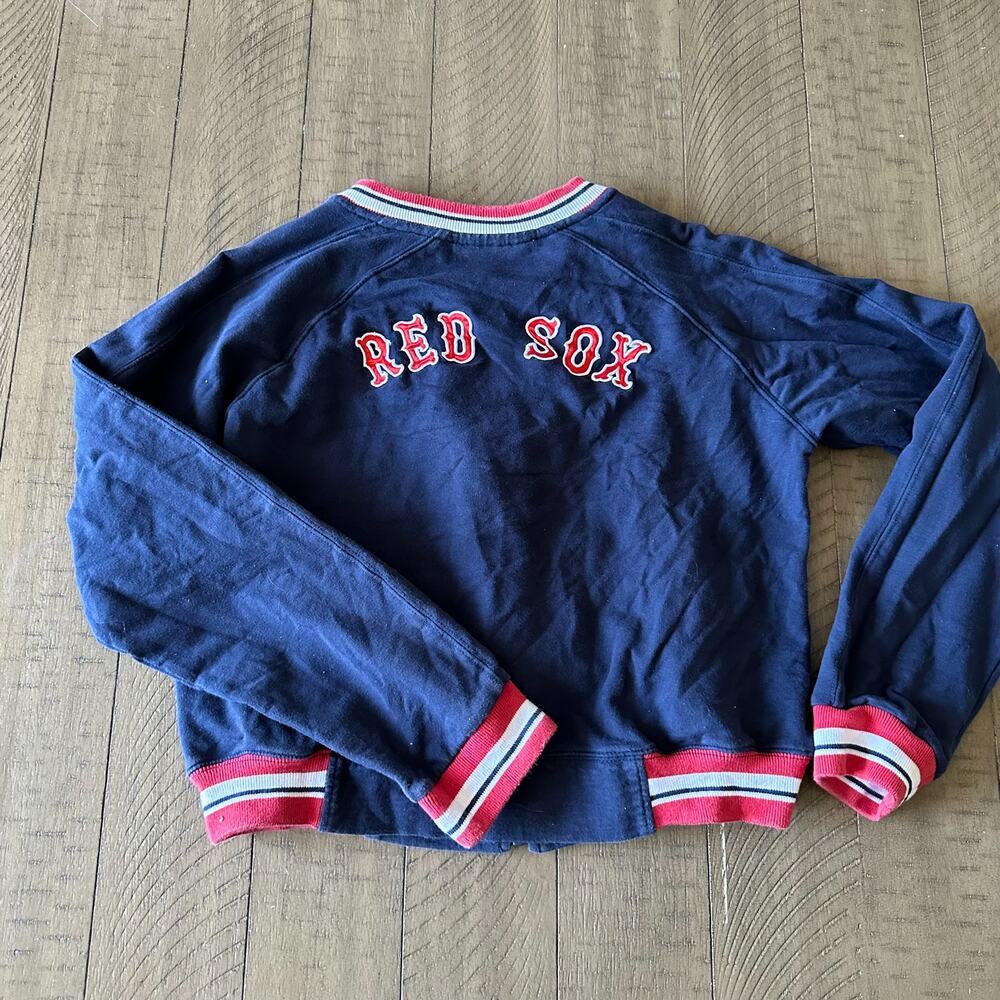 Youth Boston Red Sox Sweater Baseball Jacket Size Large MLB Official
